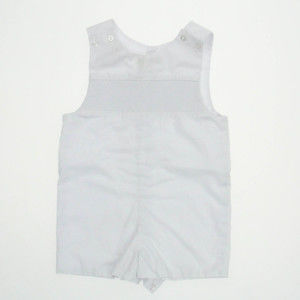 Le' Za Me Girls White Overall Shorts size: 12 Months